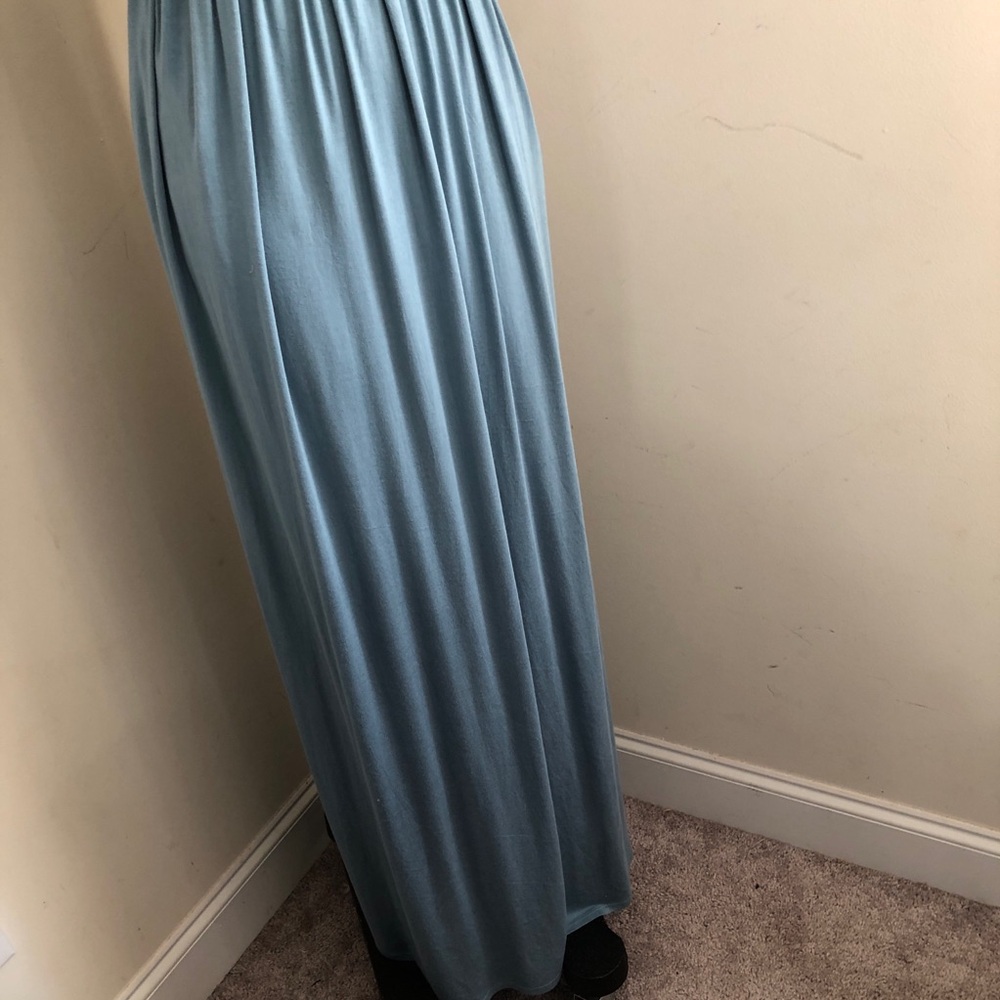 Elegant Blue Maxi Dress - Picture 3 of 6